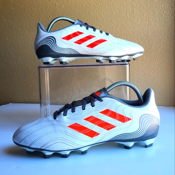 adidas Copa Sense .4 FxG - White/Solar Red/Iron Metallic Men Size 8.5 - Picture 3 of 13